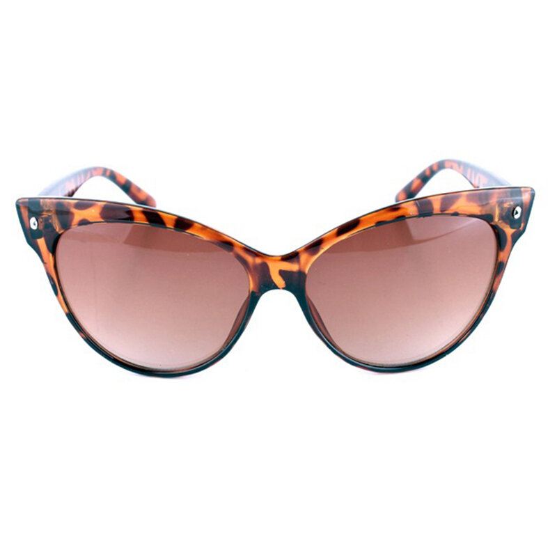 Naisten Cat Eye Vintage Polarisoidut Leopard-aurinkolasit