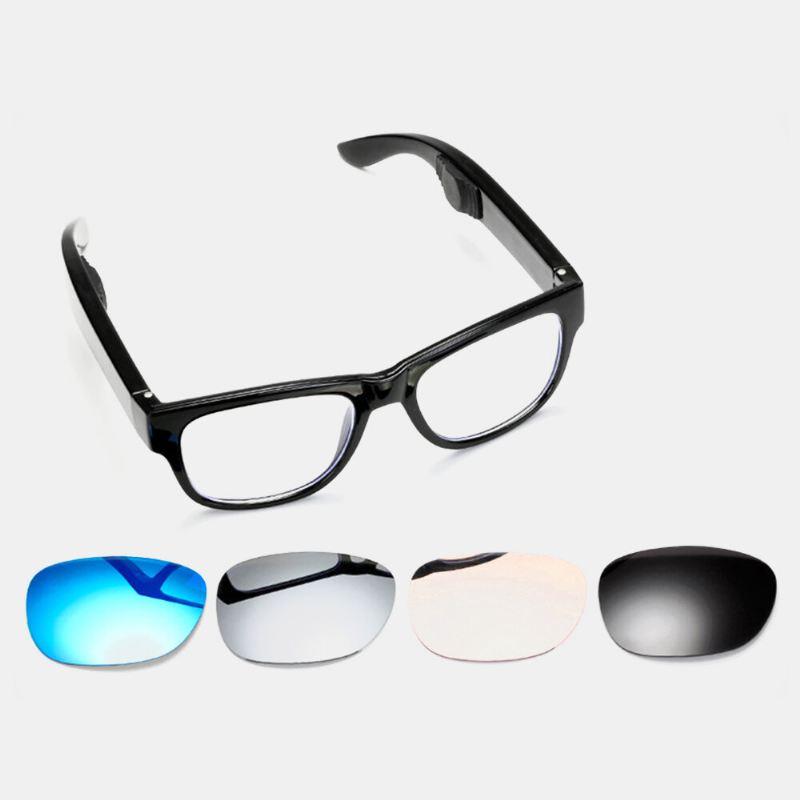 Unisex Bluetooth-kuulokemikrofoni Anti-blue Light Intelligence Touch Outdoor Riding Train Glasses