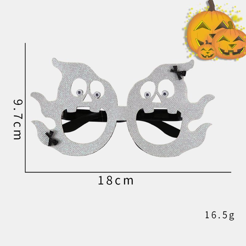 Unisex-huopakankaiset Halloween-lasit Lasten Hämähäkkikurpitsa Kallo Hauskat Juhlasisustuslasit