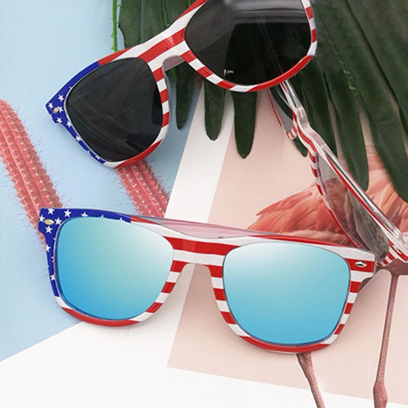 Unisex Patriotic Polarspex Polarisoidut 80-luvun Retrotrendikkäät Tyylikkäät Aurinkolasit