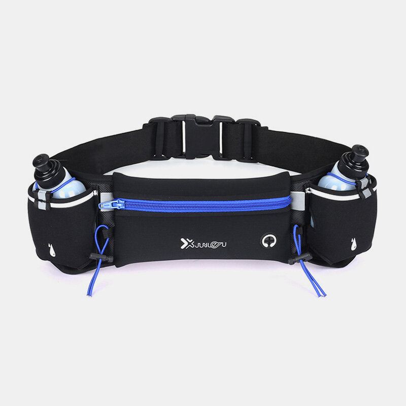 Unisex Sports Fanny Pack Double Pocket Running Sports Vesipullon Vyölaukku Puhelimen Vyölaukku