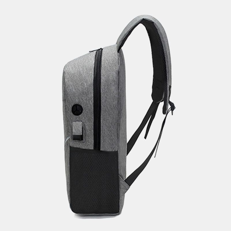 Miesten 3kpl Nylon Usb-lataus Kulutuksenkestävä Muoti Rento Kannettavan Tietokoneen Laukku Reppu Crossbody Laukku Kytkinlaukku