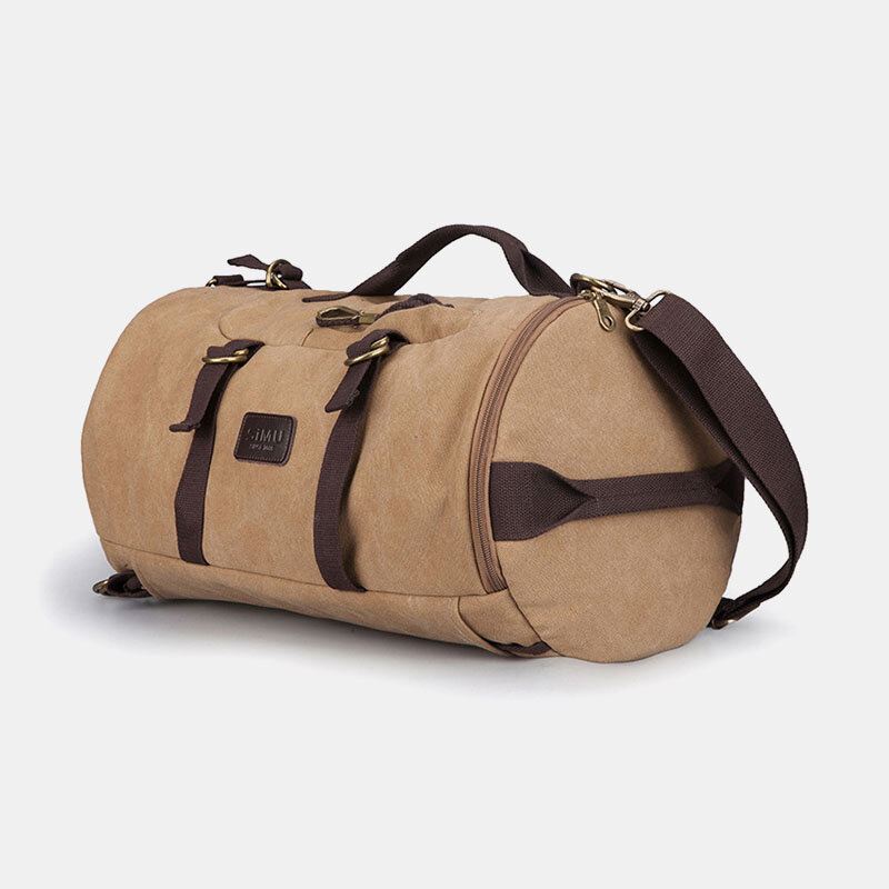 Miesten Canvas Matkareppu Monitoiminen Usb-latauskäsilaukku Olkalaukku Cross Body Bag