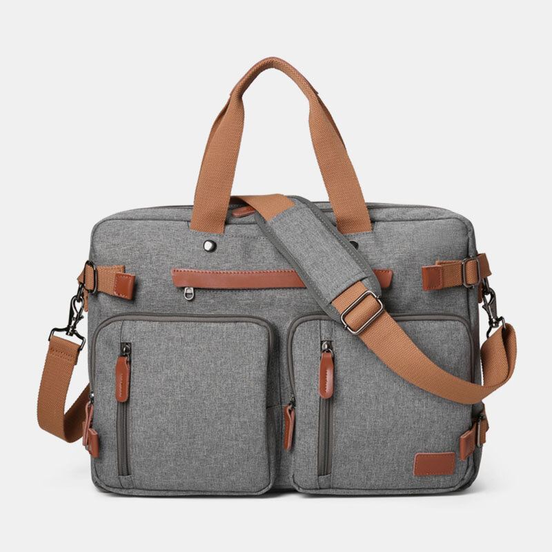 Miesten Rento Multicarry Suuri Kapasiteetti 15.6/17 Tuuman Kannettavan Tietokoneen Laukku Reppu Monitaskuinen Crossbody-laukku