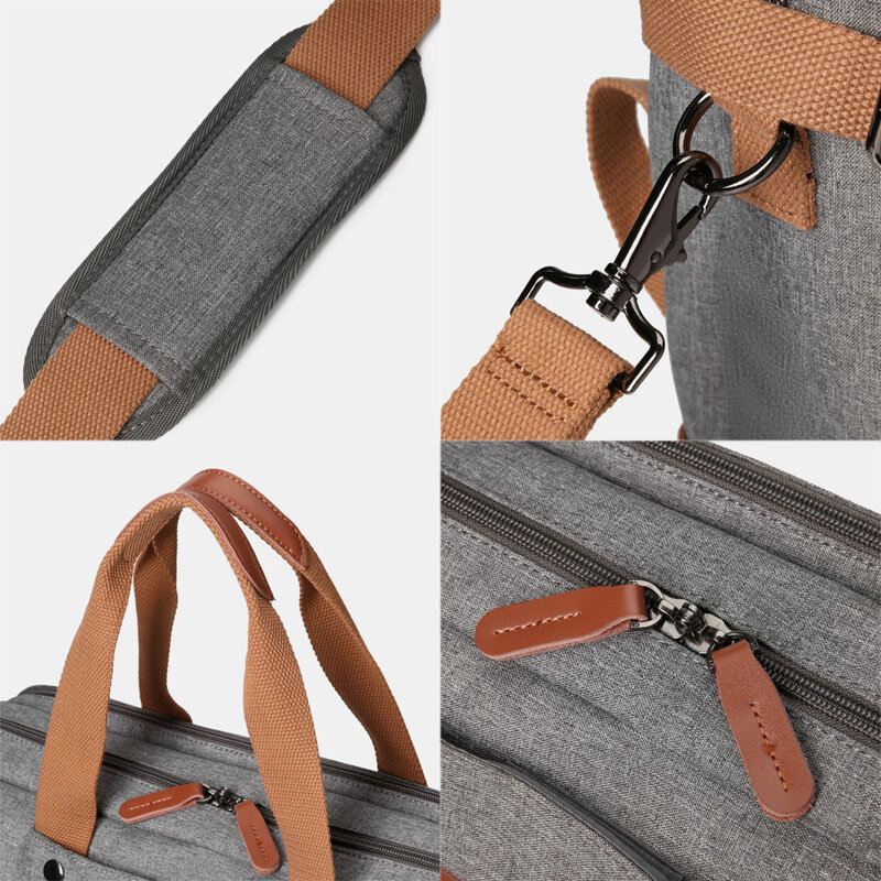 Miesten Rento Multicarry Suuri Kapasiteetti 15.6/17 Tuuman Kannettavan Tietokoneen Laukku Reppu Monitaskuinen Crossbody-laukku