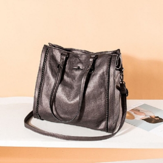 Angel Kiss Naisten Pu Nahka Vintage Suuri Kapasiteetti 13.3 Tuuman Kannettavan Tietokoneen Laukku Multi-carry Crossbody Laukku Olkalaukku Tote