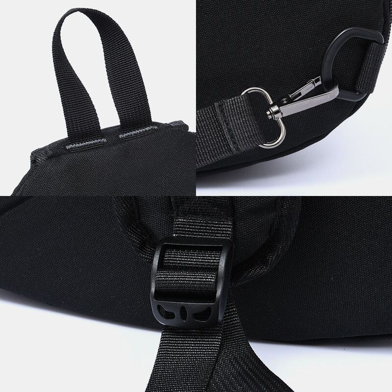 Miesten 2kpl Usb-latauskuulokkeet Suurikapasiteettinen Monitoiminen Vedenpitävä Crossbody Bag Rintalaukku Sling Bag