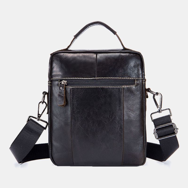 Miesten Aito Nahka Monitaskuinen Vedenpitävä Vintage Käsilaukku Crossbody Laukku Olkalaukku