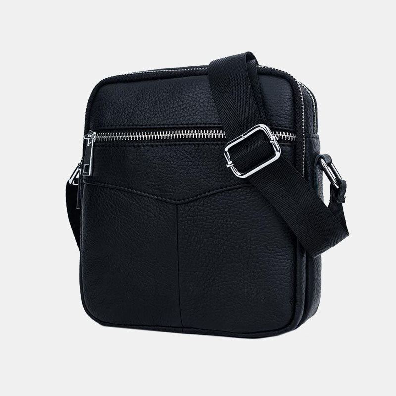 Miesten Aito Nahka Monitoiminen Vesitiivis Varkaudenesto Puhelinlaukku Crossbody Laukku Olkalaukku