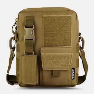 Miesten Camo Pattern-monitoiminen Suuri Kapasiteetti Ulkomatka-taktinen Laukku Crossbody Laukku Olkalaukku Neliömäinen Laukku