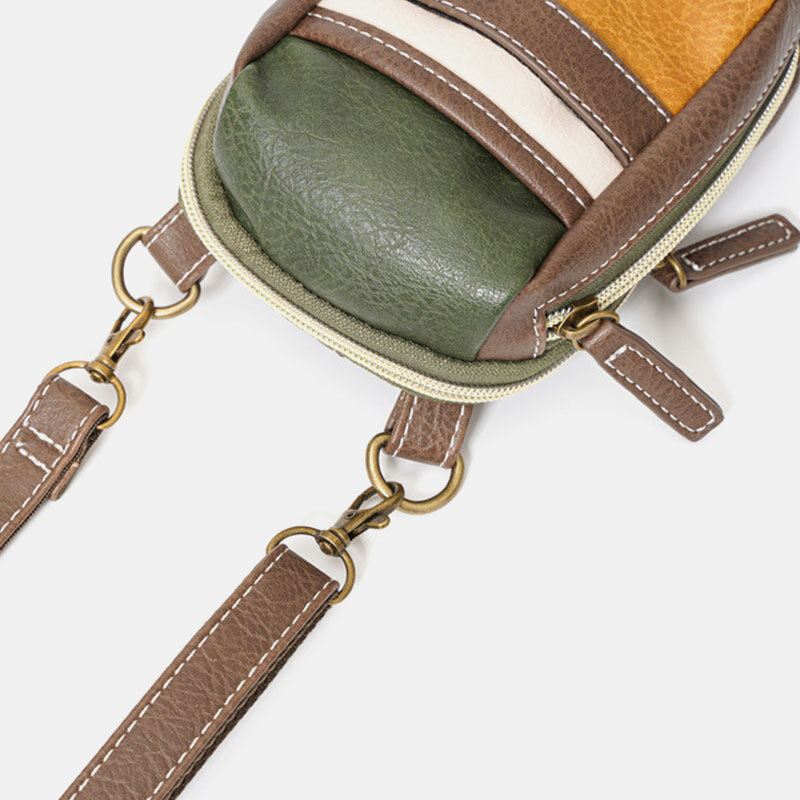 Miesten Miniompeleet Värilliset Casual Crossbody Laukut Irrotettava Olkahihna Täysin Sopiva 6.5 Tuuman Puhelinlaukku