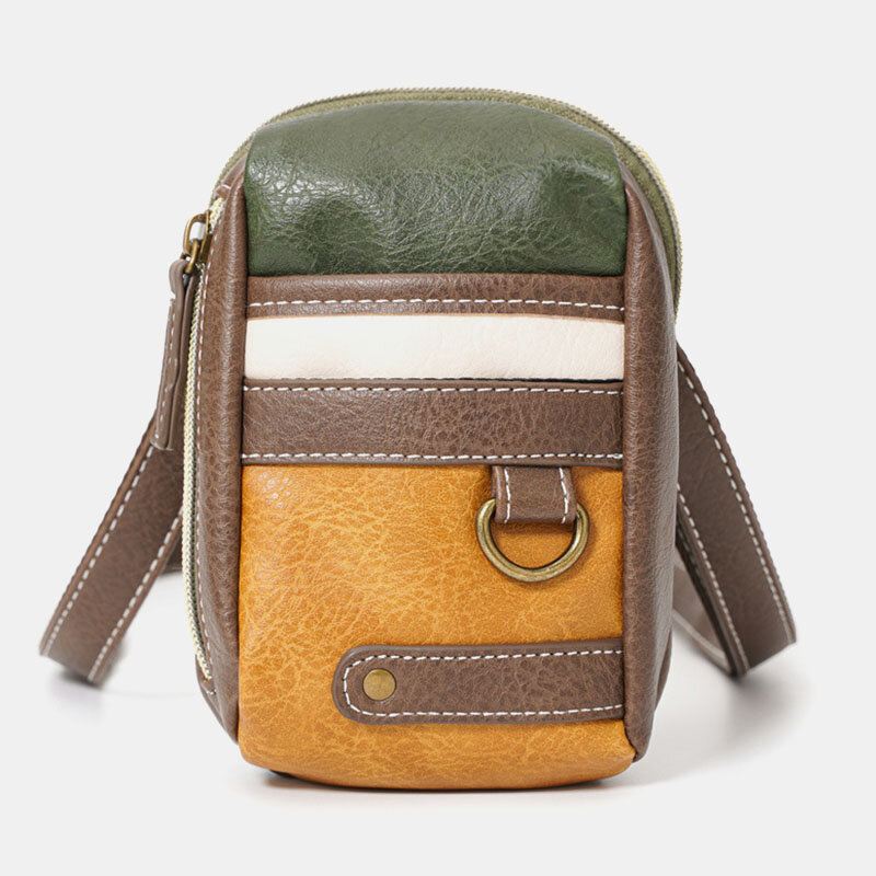 Miesten Miniompeleet Värilliset Casual Crossbody Laukut Irrotettava Olkahihna Täysin Sopiva 6.5 Tuuman Puhelinlaukku