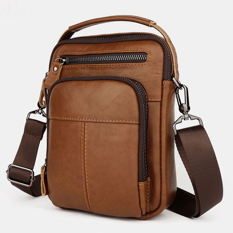 Miesten Monitaskuinen Retro 6.5 Tuuman Puhelinlaukku Vyötärölaukku Takaosa Varkaudenesto Tasku Design Crossbody Laukut Vyölaukku