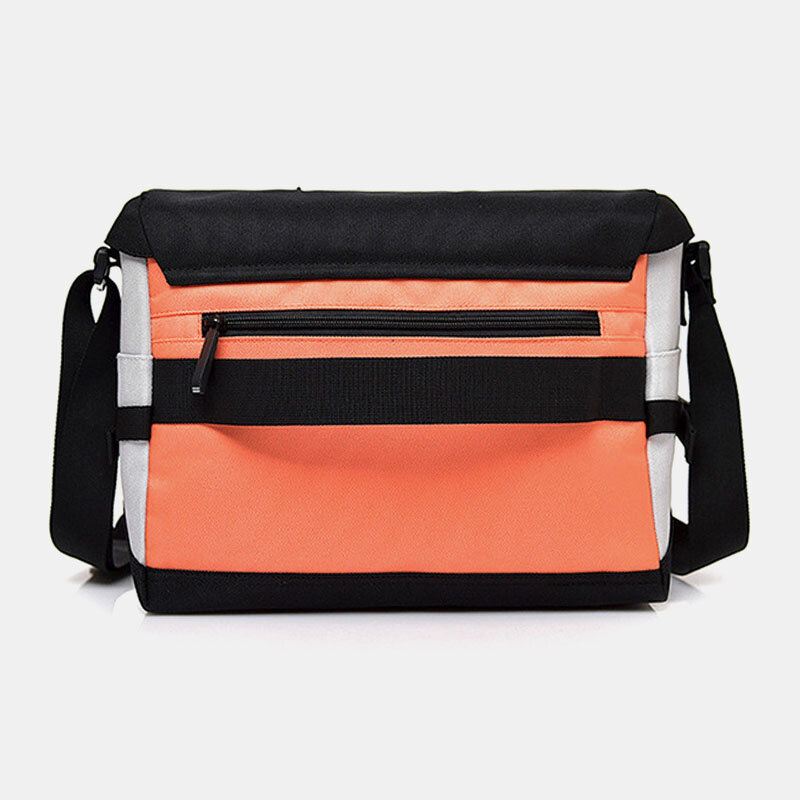 Miesten Nylon Keskikokoinen Kontrasti Väri Rento Persoonallisuus Koululaukku Crossbody Laukku Olkalaukku