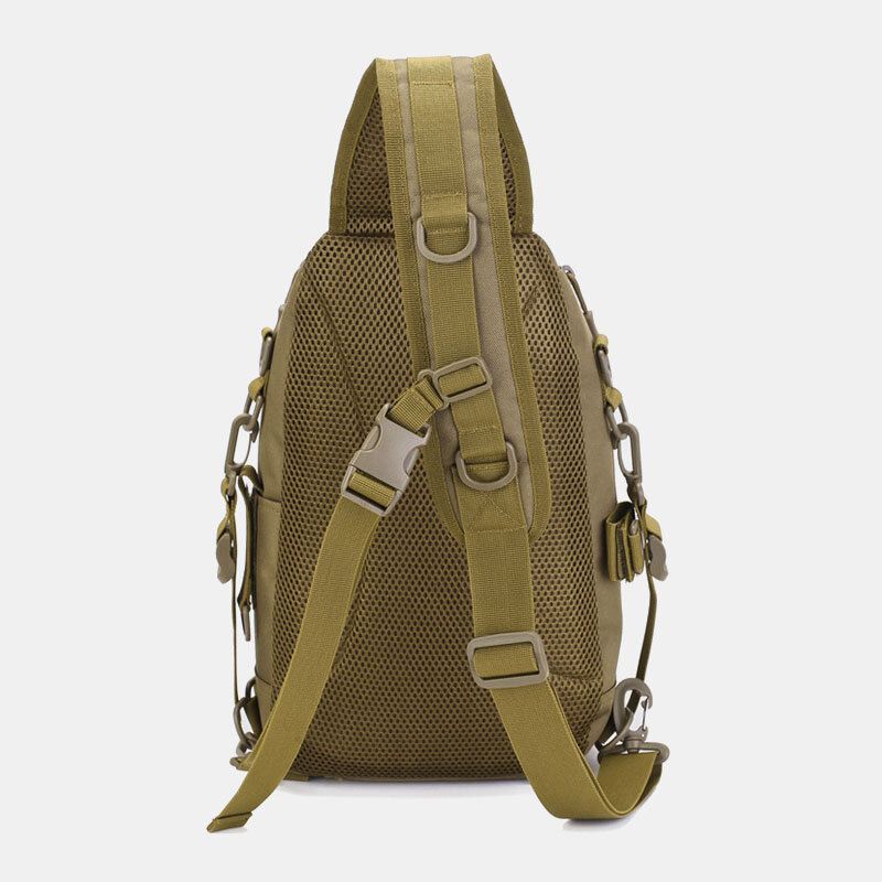 Miesten Oxford Camo Monitoiminen Vedenpitävä Outdoor Urheilu Ratsastus Taktinen Olkalaukku Crossbody Bag Rintalaukku