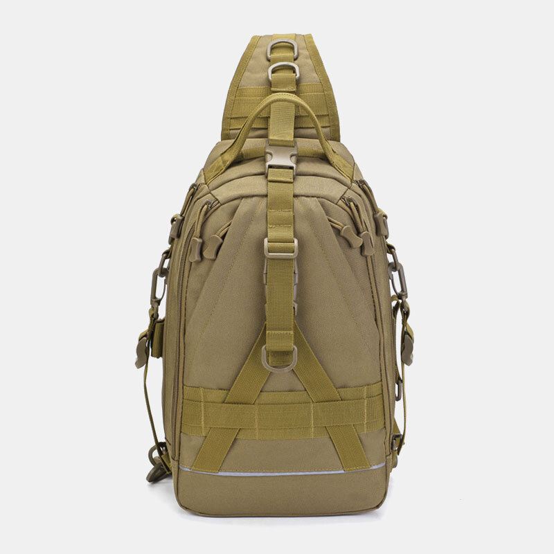 Miesten Oxford Camo Monitoiminen Vedenpitävä Outdoor Urheilu Ratsastus Taktinen Olkalaukku Crossbody Bag Rintalaukku