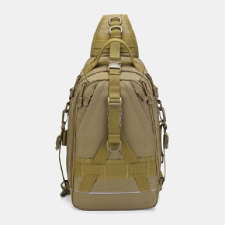 Miesten Oxford Camo Monitoiminen Vedenpitävä Outdoor Urheilu Ratsastus Taktinen Olkalaukku Crossbody Bag Rintalaukku