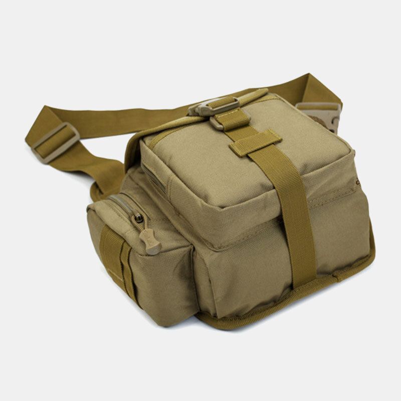 Miesten Oxford Outdoor Ratsastus Urheilu Camo Vedenpitävä Suuri Tilavuus Crossbody Laukku Vyötärölaukku Satulalaukku