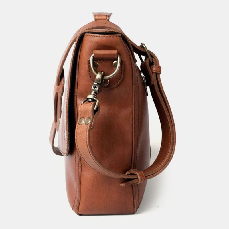 Miesten Pu Nahka Monitoimi Vintage 15.6 Tuuman Kannettava Varkaudenesto Salkku Messenger Bag Crossbody Bag