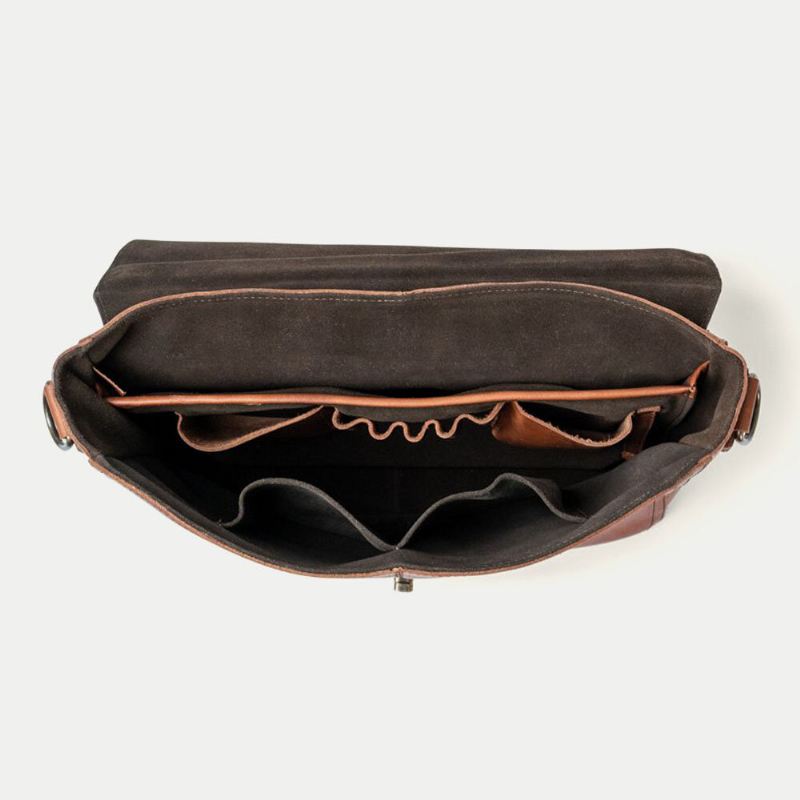 Miesten Pu Nahka Monitoimi Vintage 15.6 Tuuman Kannettava Varkaudenesto Salkku Messenger Bag Crossbody Bag