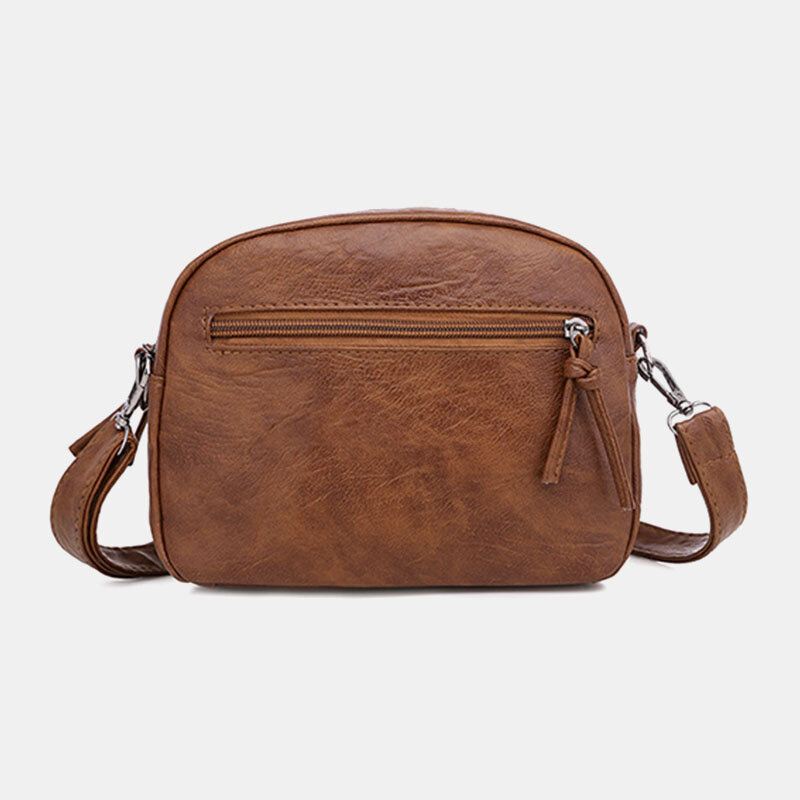 Naiset Pu Nahka Monitaskuinen Retro Fashion 6.3 Tuuman Puhelinlaukku Pehmeä Crossbody Laukut Olkalaukku