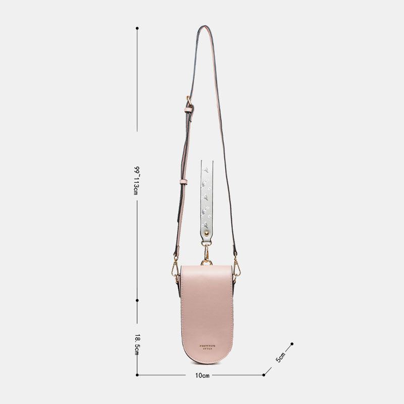 Naisten 4 Korttipaikkaa Puhelinlaukku Crossbody Laukku