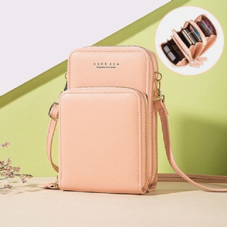 Naisten 5 Korttipaikkaa 6.3 Tuuman Puhelinlaukku Kiinteä Crossbody Laukku