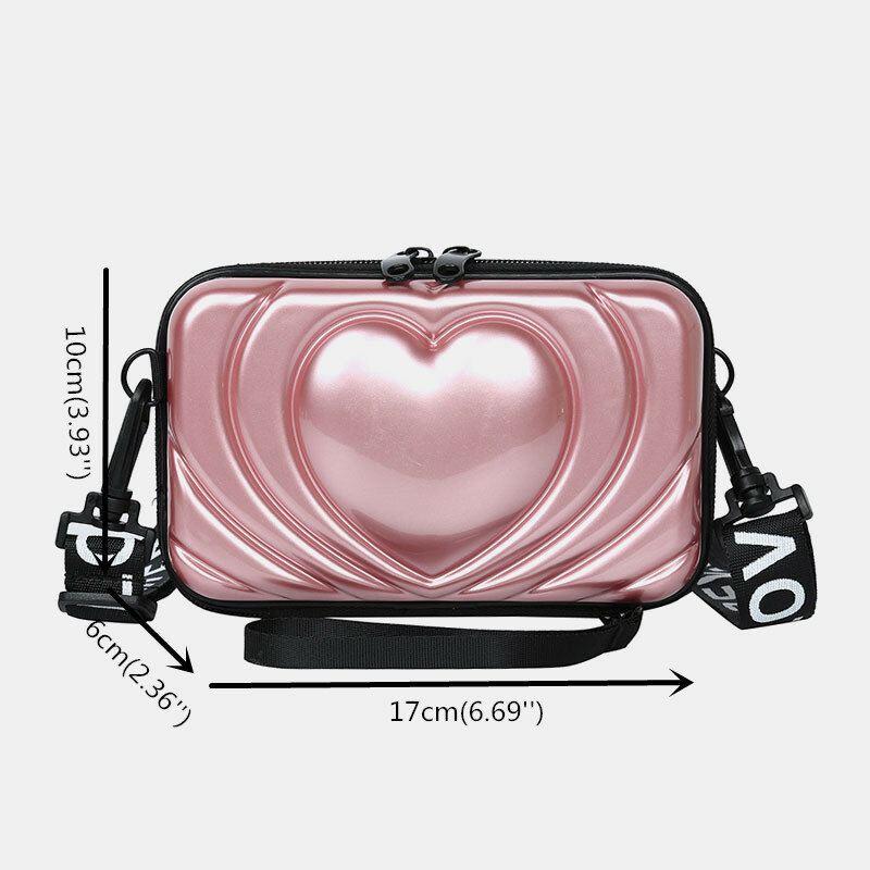 Naisten 6.5 Tuuman Love Solid Trunk-puhelinlaukku Crossbody-laukku