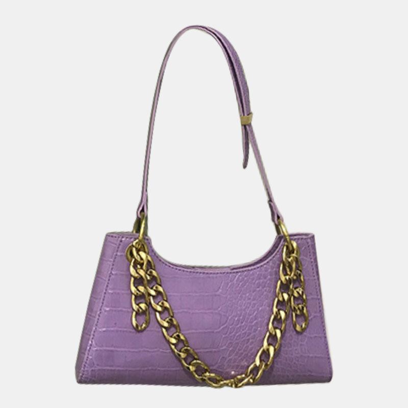 Naisten Crocodile Pattern Elegant Chain Olkalaukku Crossbody Laukku