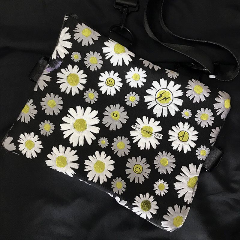 Naisten Daisy Casual Flower Nylon Crossbody Laukku Olkalaukku