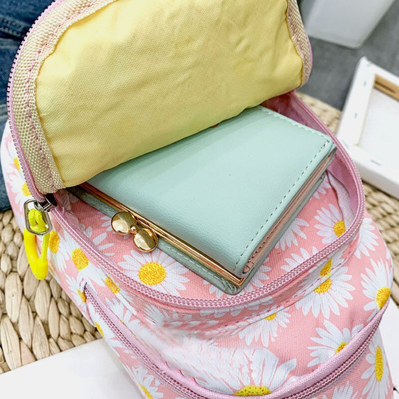 Naisten Daisy Printed Casual Rintalaukku Crossbody Laukku