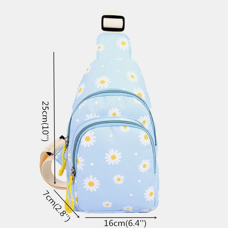 Naisten Daisy Printed Casual Rintalaukku Crossbody Laukku