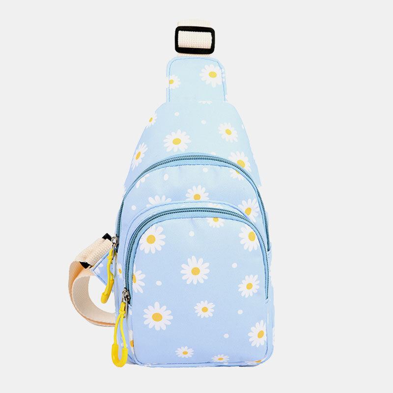 Naisten Daisy Printed Casual Rintalaukku Crossbody Laukku