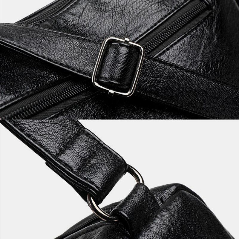 Naisten Etninen Kukka Brodeerattu Suuri Tilava Crossbody Laukku Vintage Texture Hardware Vedenpitävä Hengittävä Pehmeä Nahka Olkalaukku