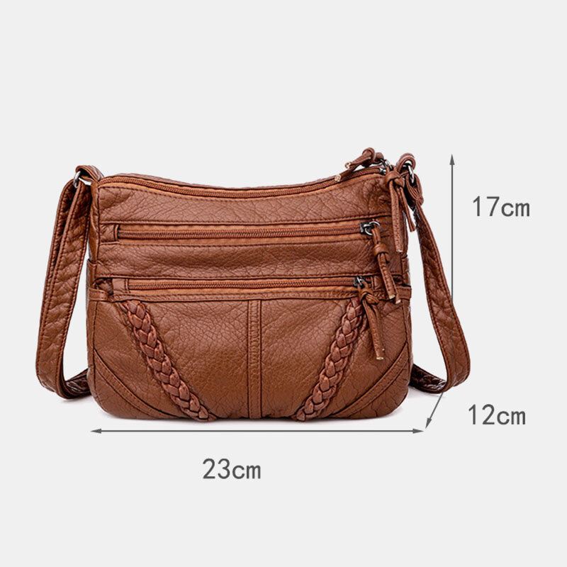 Naisten Monitaskuinen Keski-ikäinen Vintage Crossbody Bag Olkalaukku