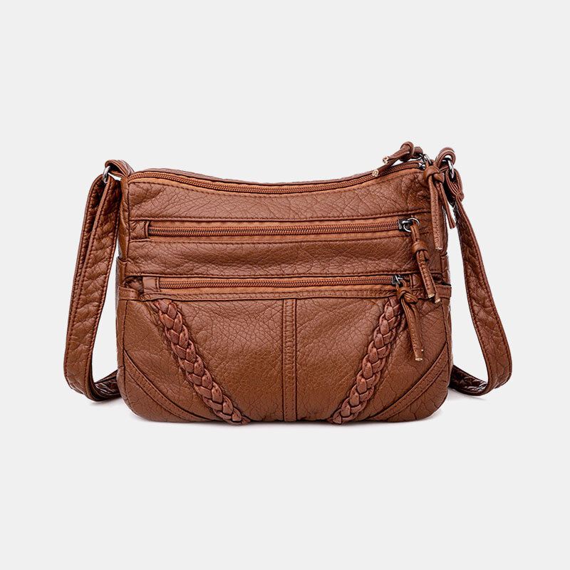 Naisten Monitaskuinen Keski-ikäinen Vintage Crossbody Bag Olkalaukku