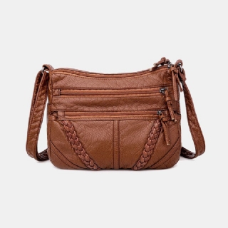 Naisten Monitaskuinen Keski-ikäinen Vintage Crossbody Bag Olkalaukku