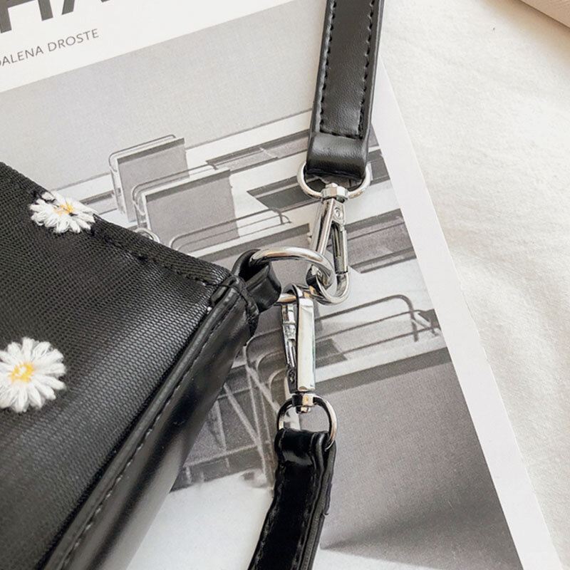 Naisten Pilkullinen Päivänkakkaraprintti Olkalaukku Crossbody Laukku