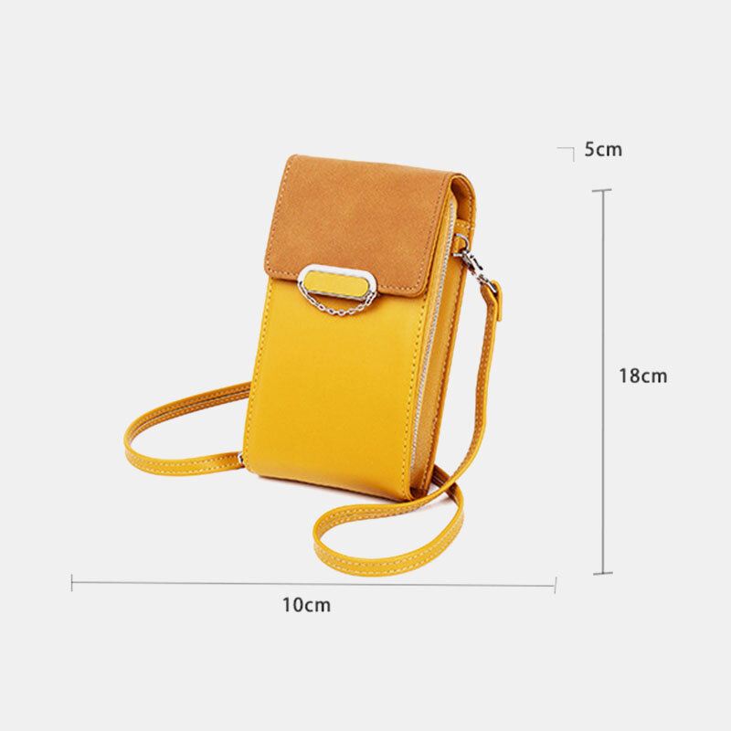 Naisten Pu-nahkainen Multi-carry Muoti Rennossa Puhelinlaukku Cross Body Bag