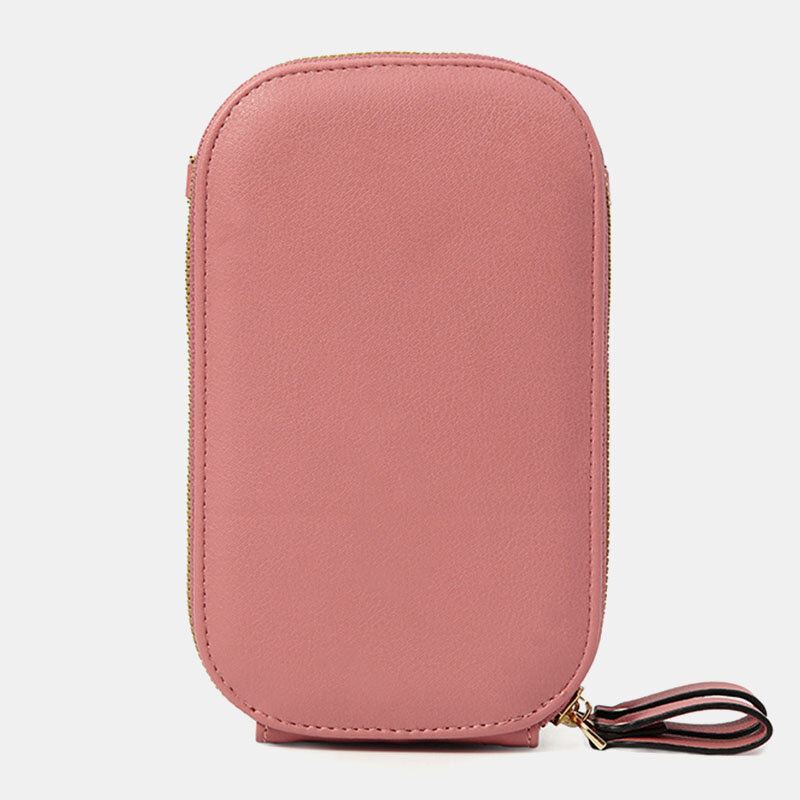 Naisten Soikea Yksivärinen Rento Puhelinlaukku Crossbody Laukut Olkalaukut Clutch Laukut