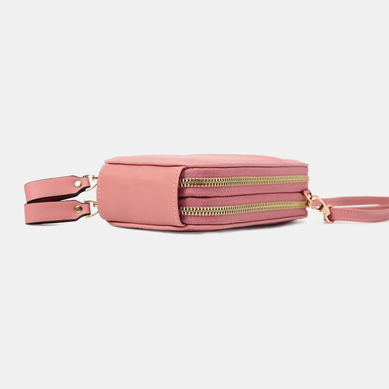 Naisten Soikea Yksivärinen Rento Puhelinlaukku Crossbody Laukut Olkalaukut Clutch Laukut