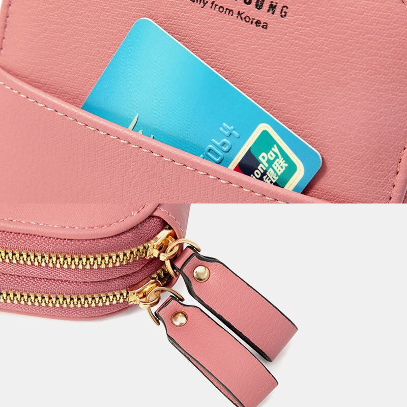 Naisten Soikea Yksivärinen Rento Puhelinlaukku Crossbody Laukut Olkalaukut Clutch Laukut