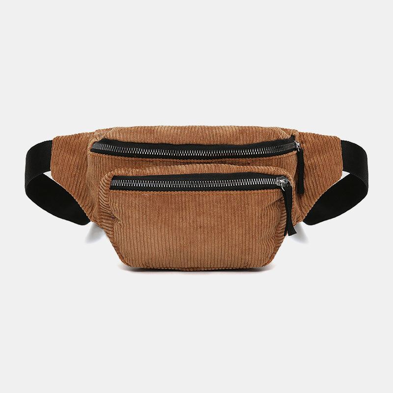 Naisten Vakosametti Retro Yksivärinen Rento Muoti Crossbody Laukku Rintalaukku Olkalaukku