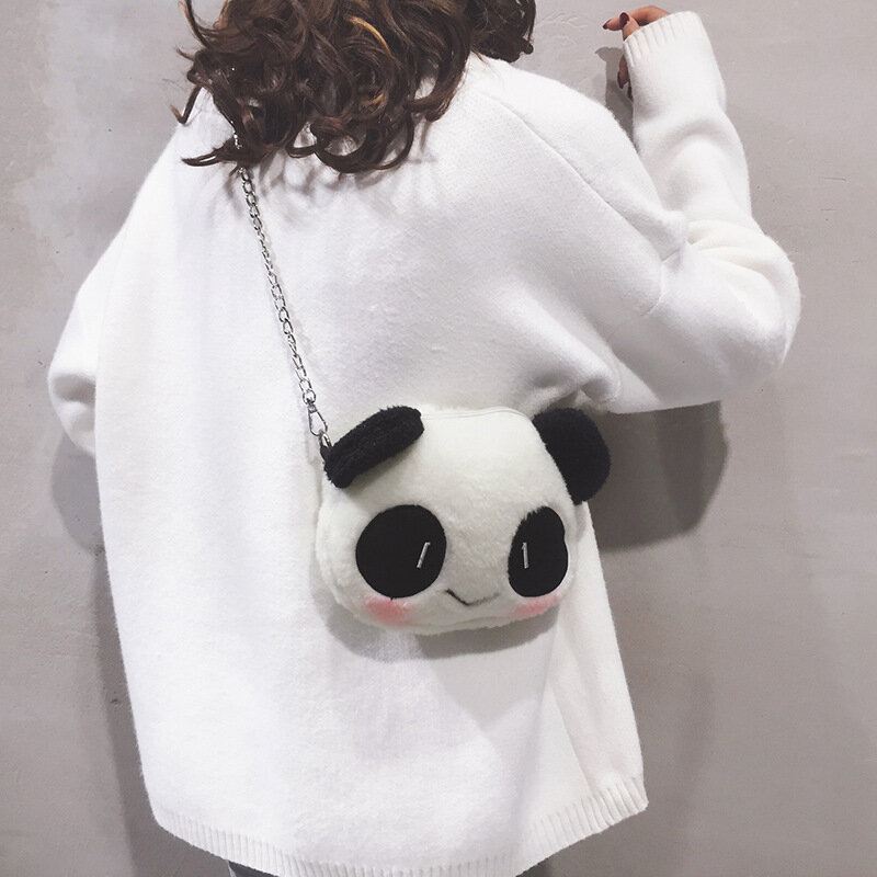 Pekingin Talviolympialaiset 2022 Söpö Panda Dacron Chain Crossbody Laukku