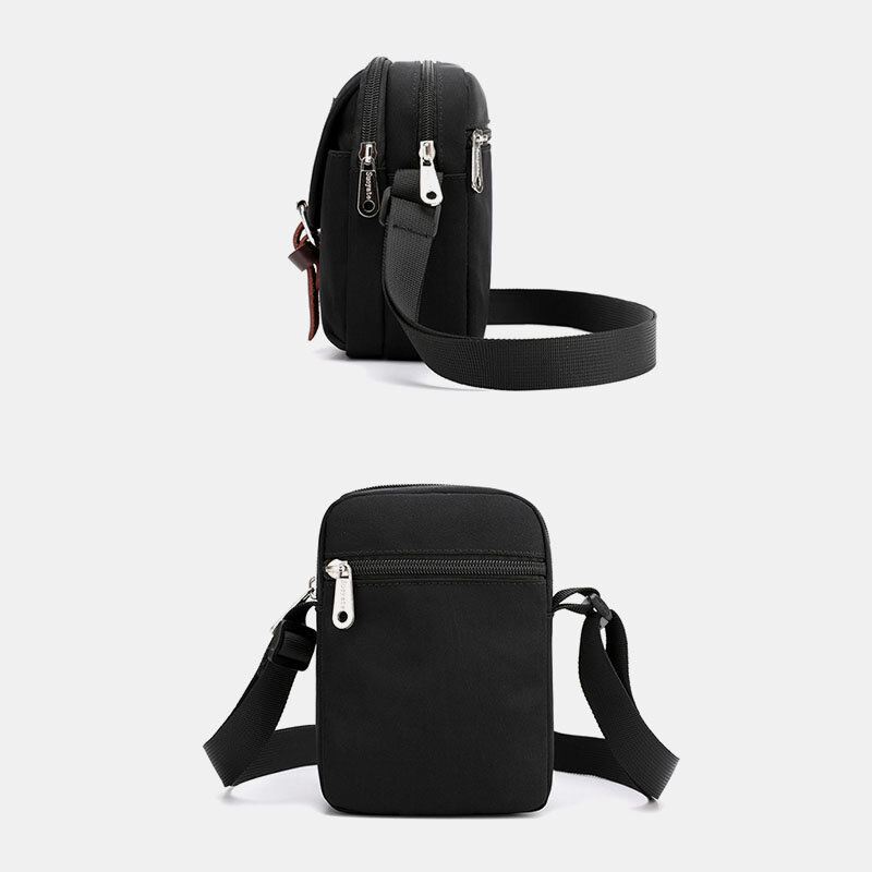 Unisex Nylon Mini Easy Carry Rento Olkalaukku Cross Body Bag