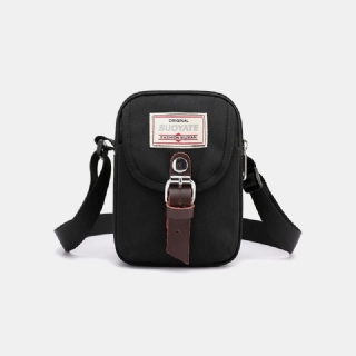 Unisex Nylon Mini Easy Carry Rento Olkalaukku Cross Body Bag