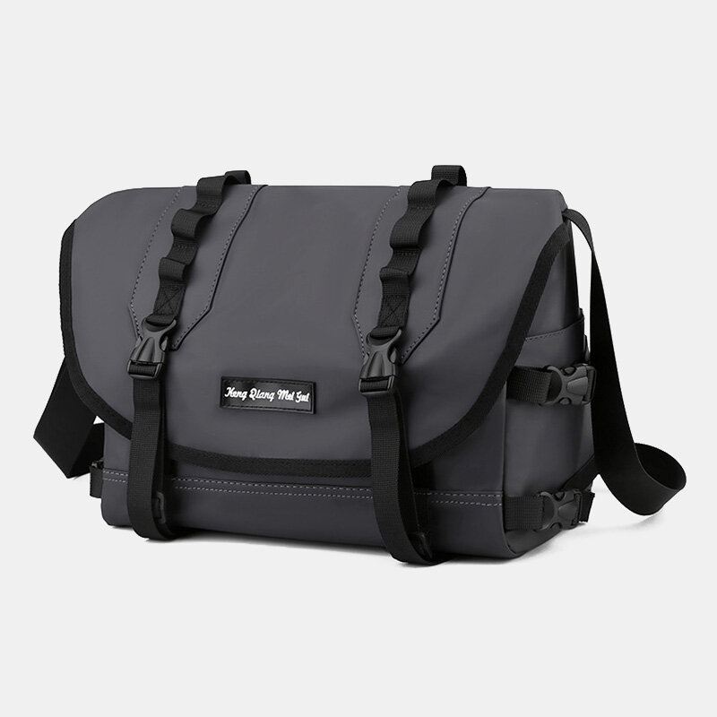 Unisex Nylon Säädettävä Olkahihna Monitaskuiset Crossbody Laukut Rento Taka Varkaudenesto Tasku Olkalaukku Olkalaukku