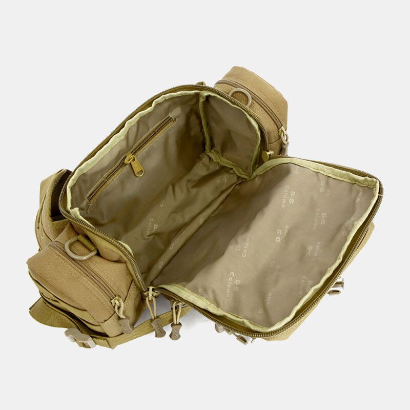 Unisex Nylon Tactical Naamiointi Ulkona Ratsastus Multi-carry Työkalulaukku Crossbody Bag Vyötärölaukku