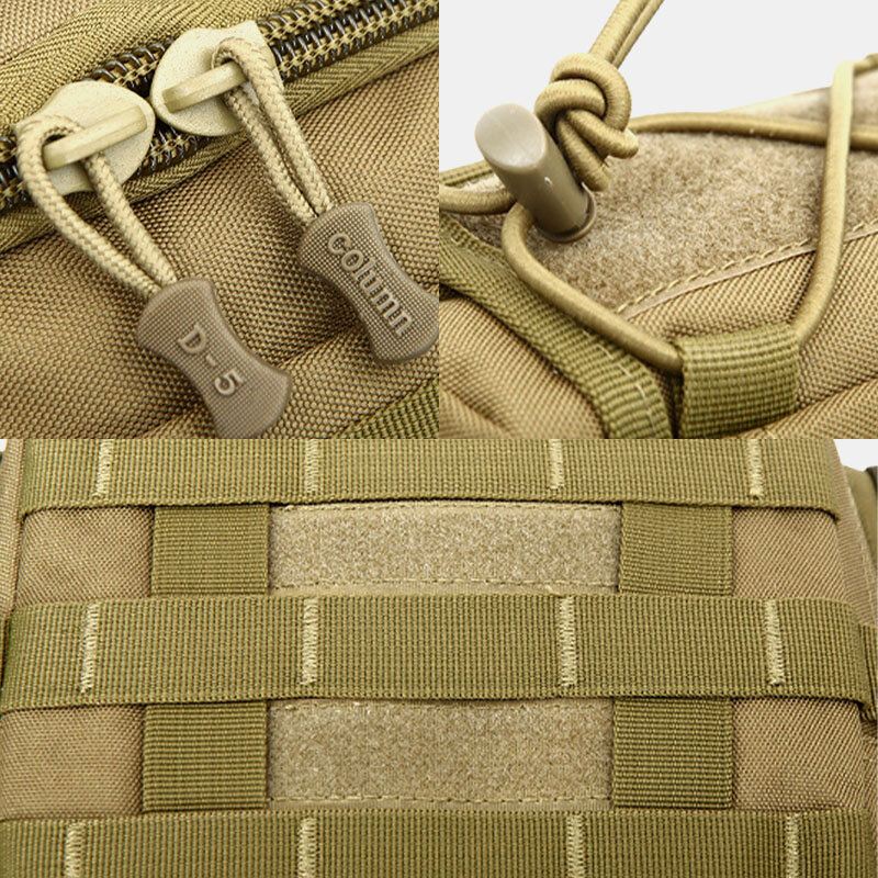 Unisex Nylon Tactical Naamiointi Ulkona Ratsastus Multi-carry Työkalulaukku Crossbody Bag Vyötärölaukku