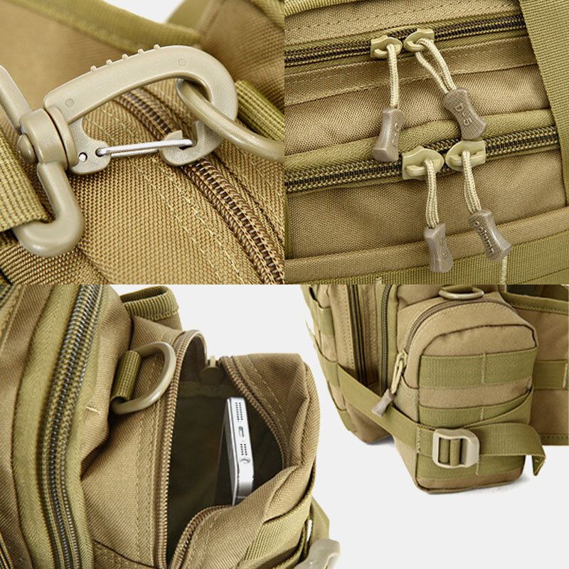 Unisex Nylon Tactical Naamiointi Ulkona Ratsastus Multi-carry Työkalulaukku Crossbody Bag Vyötärölaukku